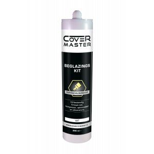 CoverMaster Beglazingskit 290 ml wit - voorkant