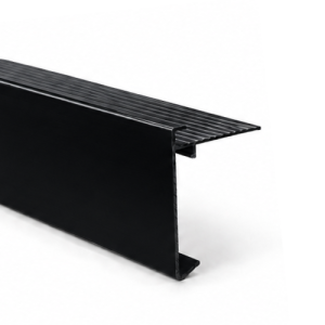 Aluminium daktrim RAL9005 45 x 45 x 2500 mm - zoom in
