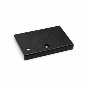 Verbindingsplaatje t.b.v. daktrim Zwart RAL9005 60/64 mm STRUCTUURLAK