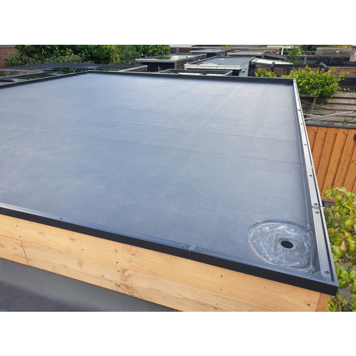 Europees EPDM Dakpakket compleet 1,20 mm dik - 3,50 meter breed