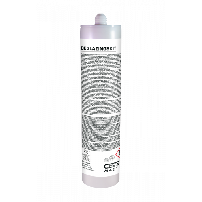 CoverMaster Beglazingskit 290 ml wit - achterkant