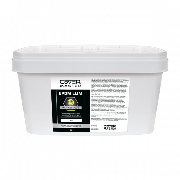 CoverMaster EPDM hechtlijm op waterbasis 5 liter