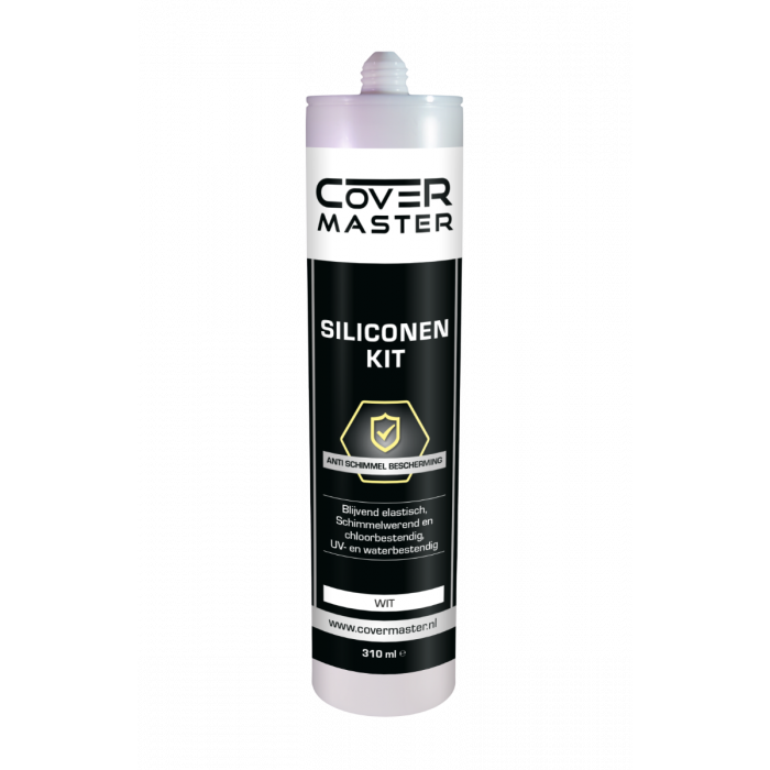 CoverMaster Siliconen kit transparant 310 ml - voorkant