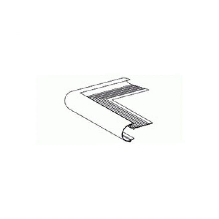 Aluminium buitenhoek profiel zwart kraal