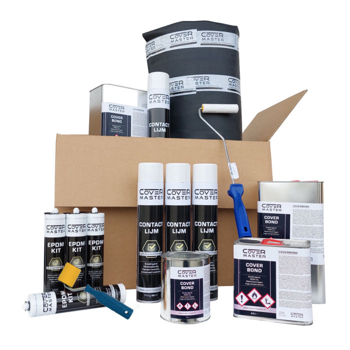 EPDM Dakpakket compleet 1,14 mm dik - 4,58 meter breed