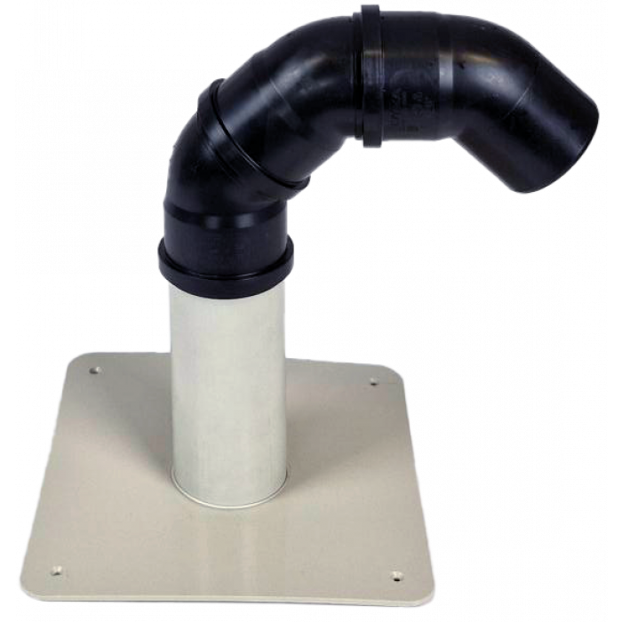 Kabeldoorvoer PP plakplaat - 50 mm - incl. 3 bochten