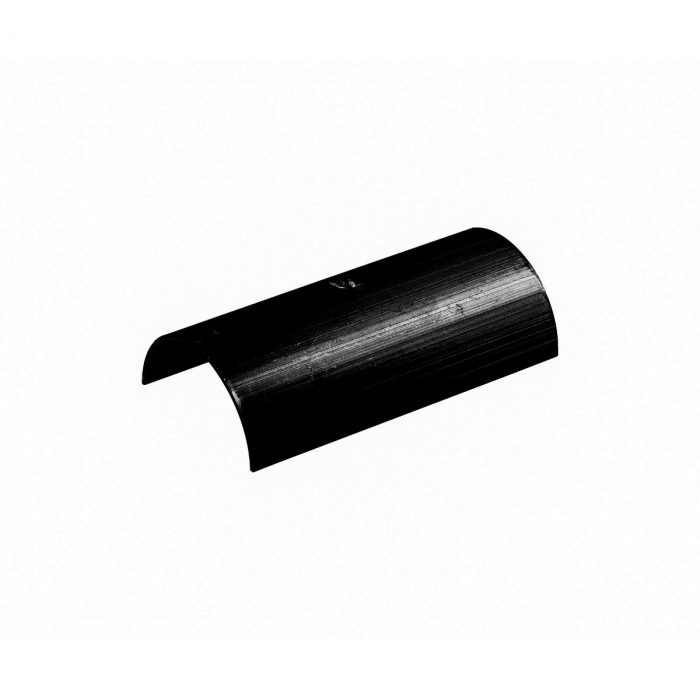 Aluminium verbindingsplaatje daktrim kraal 38 mm - Zwart