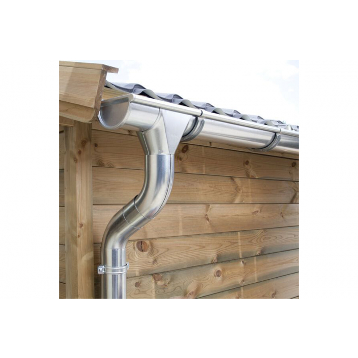 Verzinkte dakgootset compleet - enkelzijdig - 110 mm - zink - 340-1360 cm