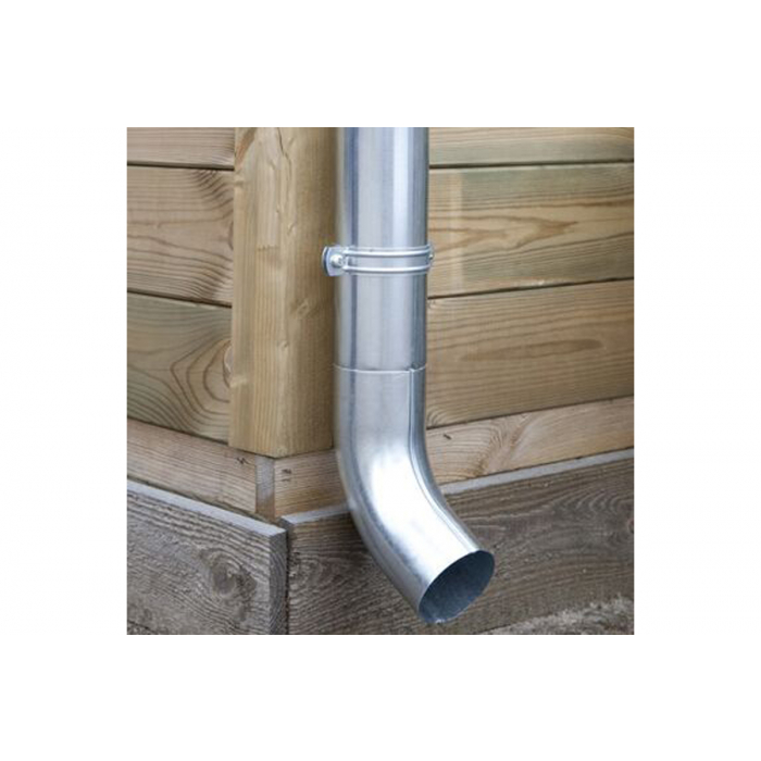 Verzinkte dakgootset compleet - enkelzijdig - 110 mm - zink - 340-1360 cm