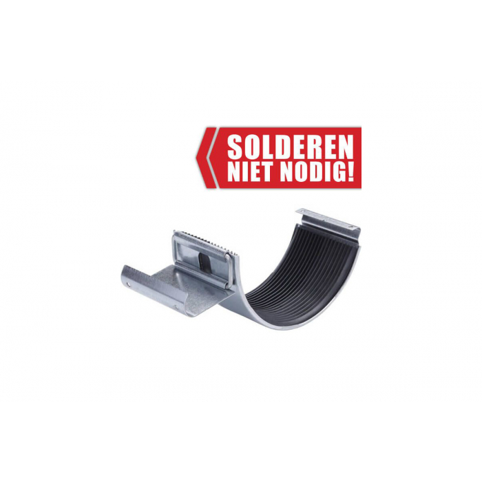 Verzinkte dakgootset compleet - enkelzijdig - 110 mm - zink - 340-1360 cm