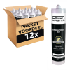 12 stuks Beglazingskit 290ml wit - pakketvoordeel