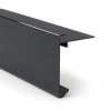 Aluminium Daktrim Antraciet RAL7016 - 60 x 64 x 2500 mm