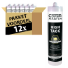 12 stuks High Tack Kit 290ml (zwart) - pakketvoordeel